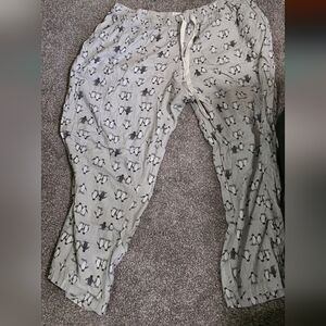 Womens Penguin Print Pajama Pants